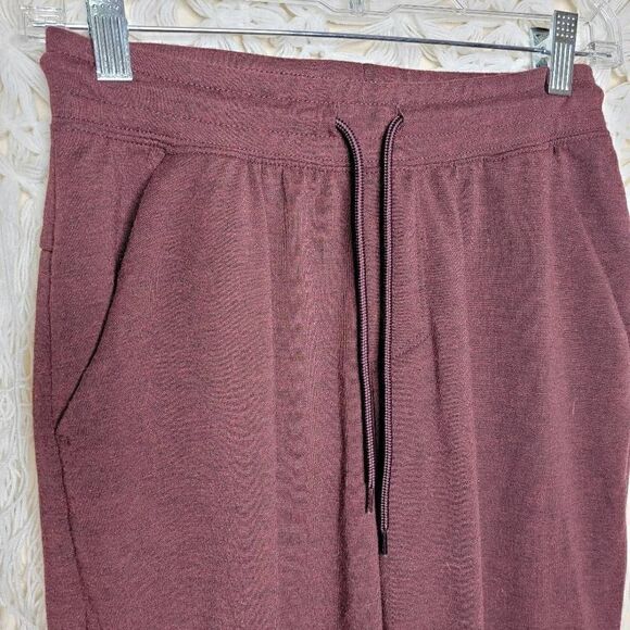 Athletic Works Driworks Pull String Jogger Sweatpants Burgundy Size Small - Picture 7 of 11